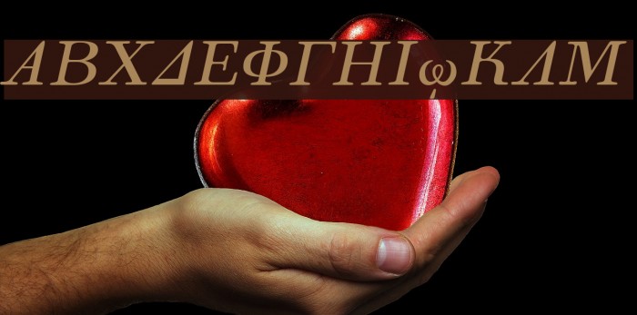 Korinthus Italic Font examples