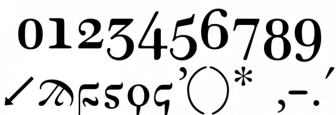 Korinthus Font OTHER CHARS