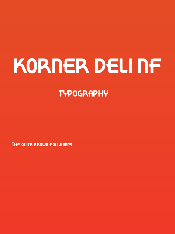 Korner Deli NF Poster