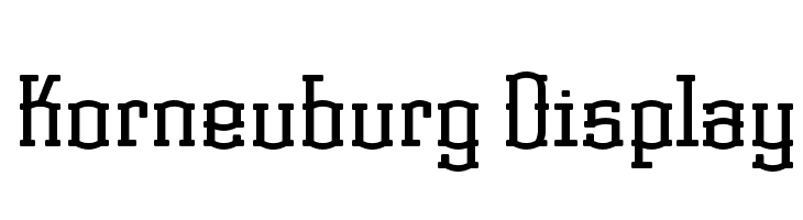 Korneuburg Display  免费字体下载