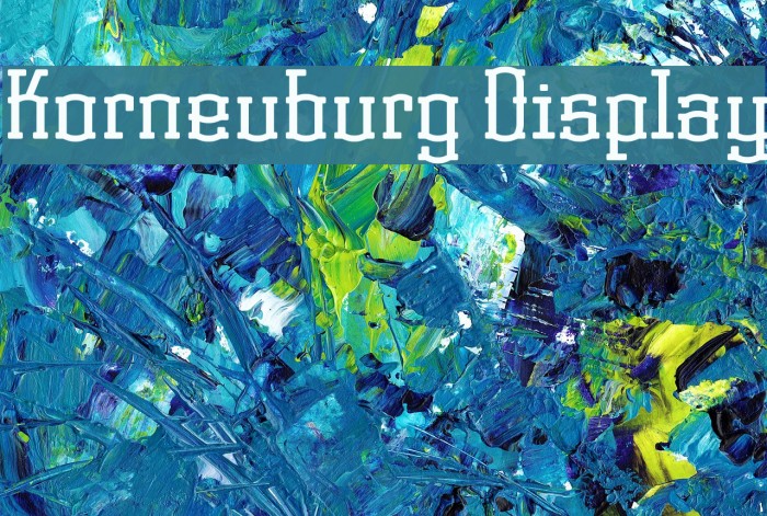 Korneuburg Display Font examples