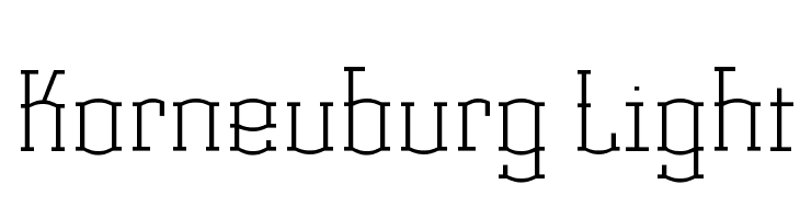 Korneuburg Light  Frei Schriftart Herunterladen