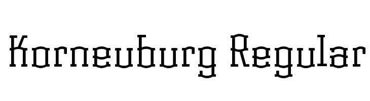 Korneuburg Regular  Descarca Fonturi Gratis