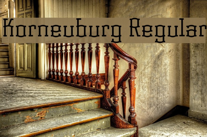 Korneuburg Regular Font examples