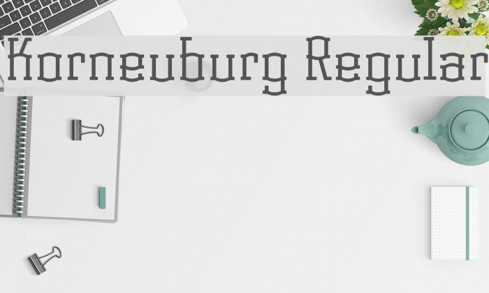 Korneuburg Regular Font examples