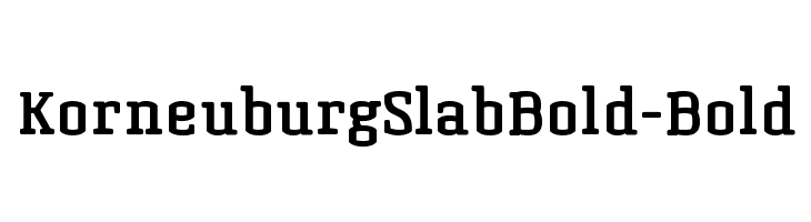 KorneuburgSlabBold-Bold  Frei Schriftart Herunterladen