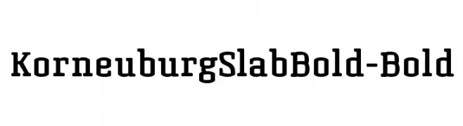 KorneuburgSlabBold-Bold  Descarca Fonturi Gratis