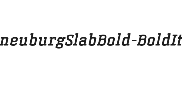 KorneuburgSlabBold-BoldItalic Logo