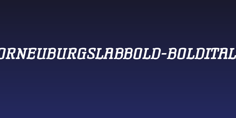 KorneuburgSlabBold-BoldItalic Social Header