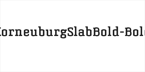KorneuburgSlabBold-Bold Logo