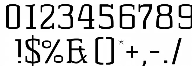 KorneuburgSlabLight-Light Font OTHER CHARS