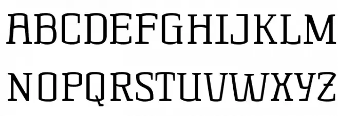 KorneuburgSlabLight-Light Schriftart Groß