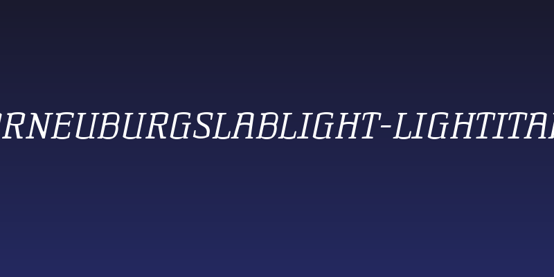 KorneuburgSlabLight-LightItalic Social Header