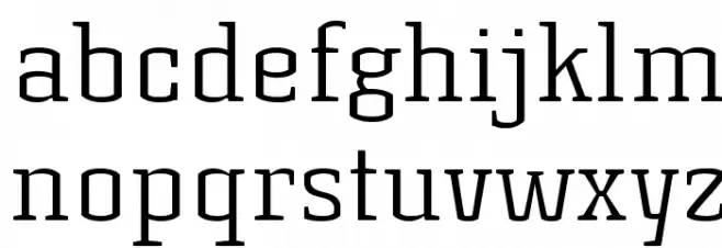 KorneuburgSlabLight-Light 字体 小写