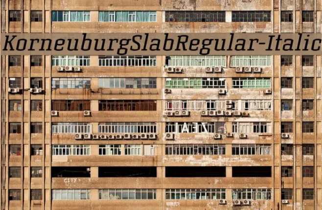 KorneuburgSlabRegular-Italic Example 3