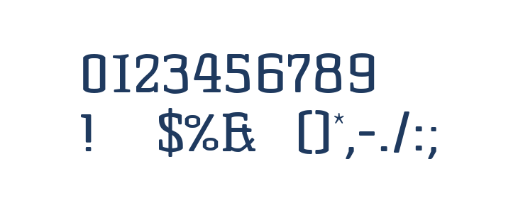 KorneuburgSlabRegular Other Characters