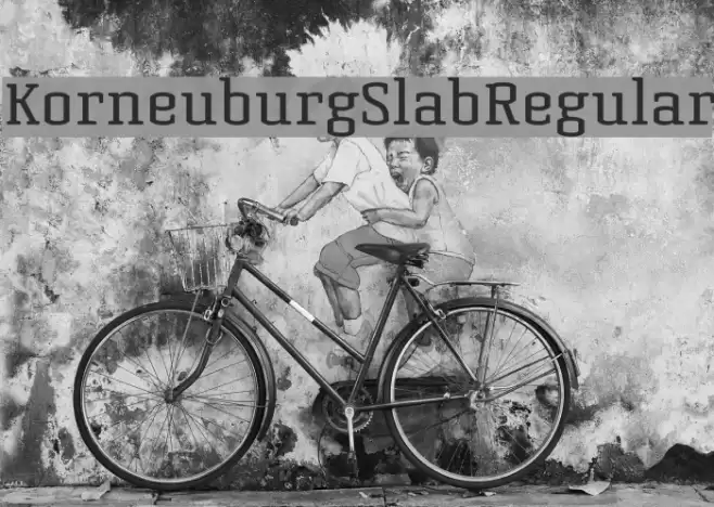 KorneuburgSlabRegular Font examples