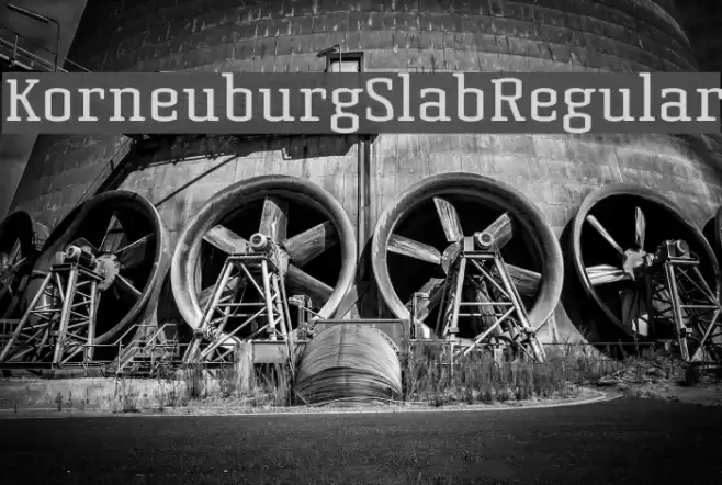 KorneuburgSlabRegular Font examples