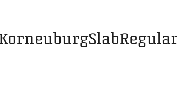 KorneuburgSlabRegular Logo