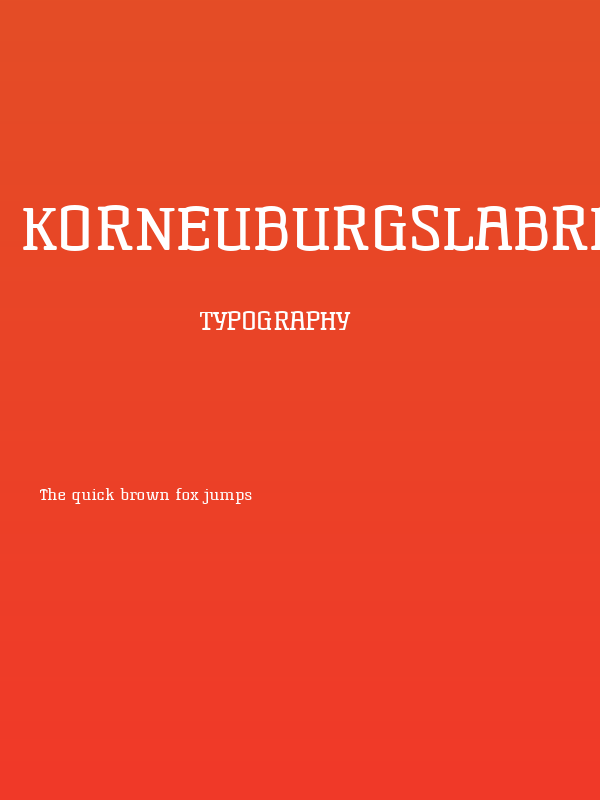 KorneuburgSlabRegular Poster