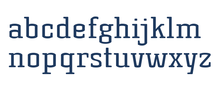 KorneuburgSlabRegular Lowercase