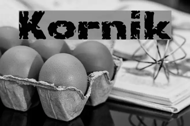 Kornik フォント examples