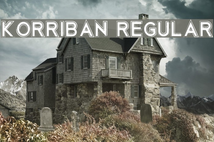 Korriban Regular Font examples