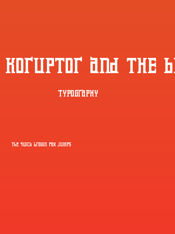 Koruptor and the Bitches Regular Poster