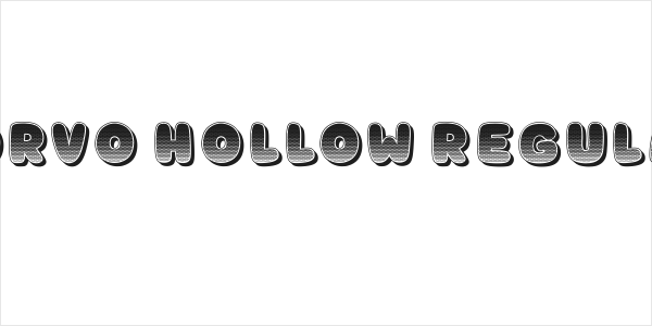 Korvo Hollow Regular Logo
