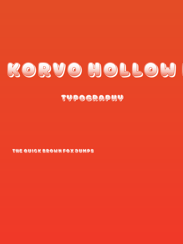 Korvo Hollow Regular Poster