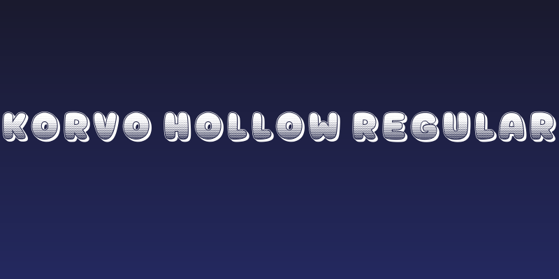 Korvo Hollow Regular Social Header
