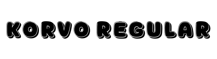 Korvo Regular  Free Fonts Download
