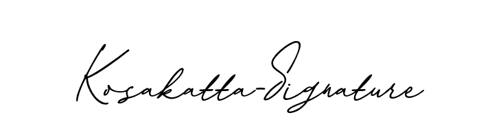 Kosakatta-Signature Шрифта
