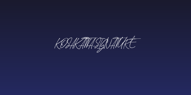 Kosakatta-Signature Social Header