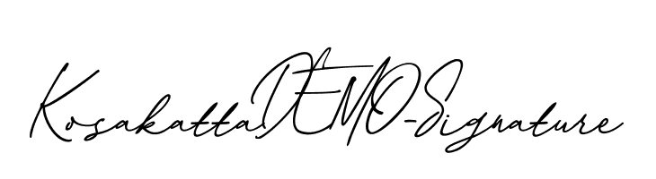 KosakattaDEMO-Signature  baixar fontes gratis