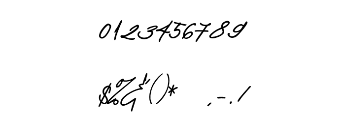KosakattaDEMO-Signature Font OTHER CHARS