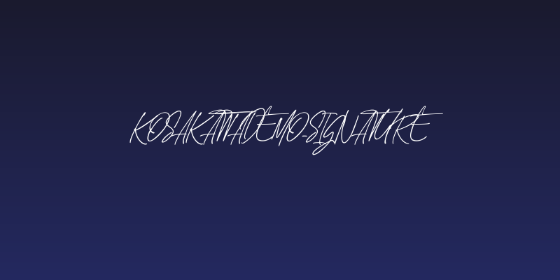 KosakattaDEMO-Signature Social Header