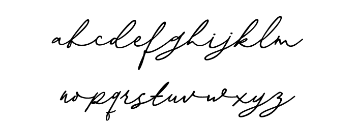 KosakattaDEMO-Signature Font LOWERCASE