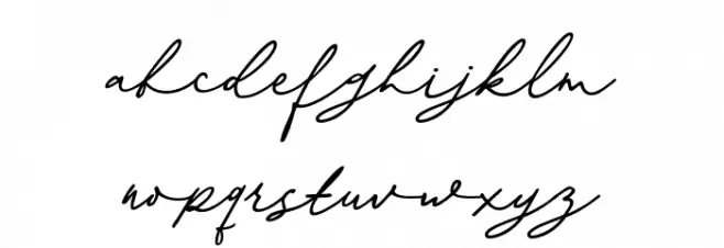 KosakattaDEMO-Signature Caratteri MINUSCOLO