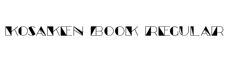 Kosaken Book Regular  Frei Schriftart Herunterladen
