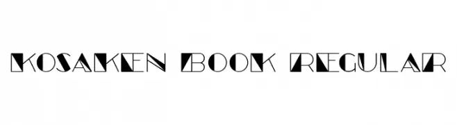 Kosaken Book Regular  Descarca Fonturi Gratis