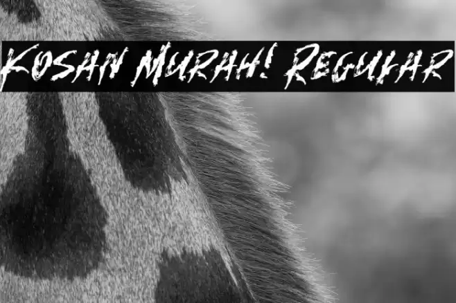 Kosan Murah! Regular Font examples