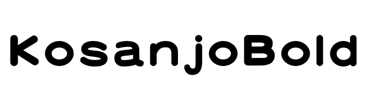 Kosanjo Bold  Descarca Fonturi Gratis