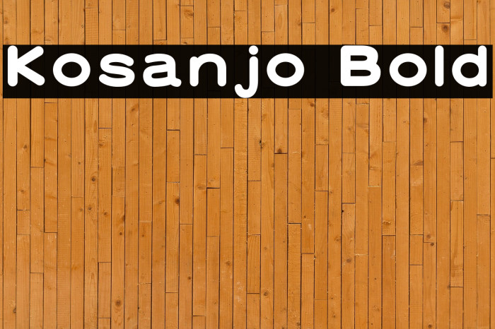 Kosanjo Bold Example 1