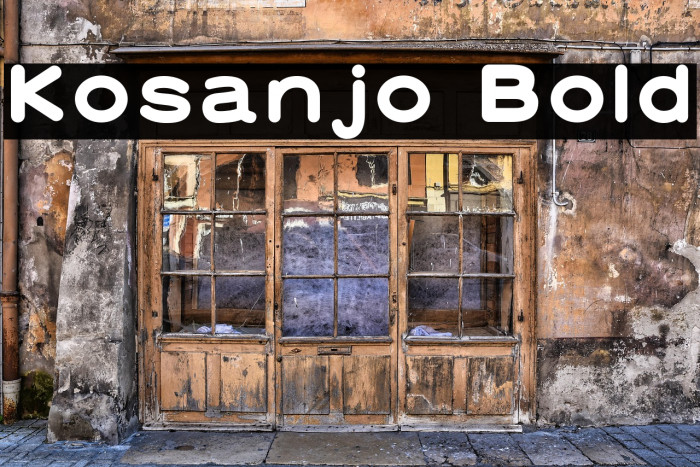 Kosanjo Bold Example 2