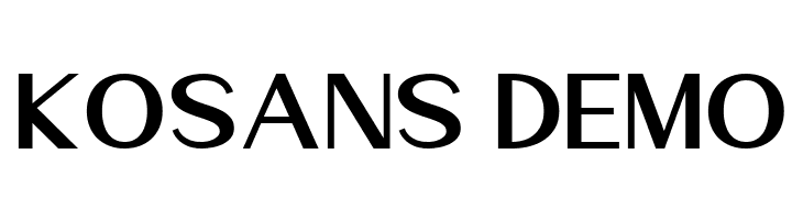 Kosans DEMO  font caratteri gratis