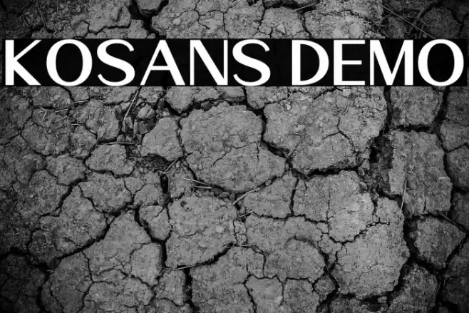 Kosans DEMO Font examples
