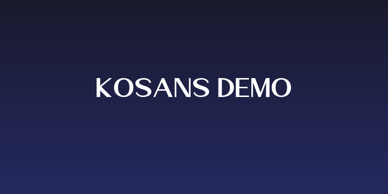 Kosans DEMO Social Header