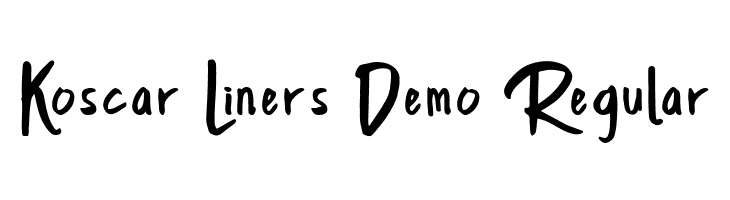 Koscar Liners Demo Regular  免费字体下载
