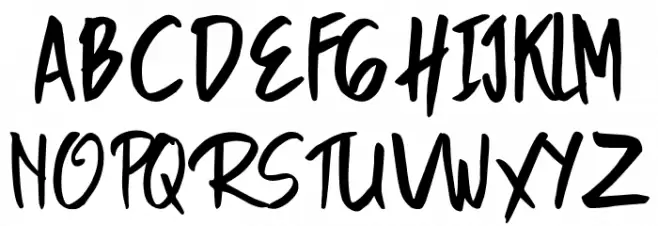 Koscar Liners Demo Regular Font Litere mari